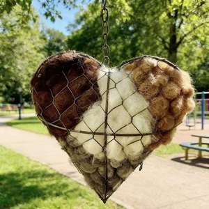 Décorations de jardin en fibre d'alpaga faites à la main, abri d'hiver pour arbres, nid d'oiseaux, fournitures pour oiseaux sauvages, support de matériaux pour nids d'oiseaux - Product Image 4