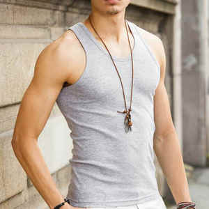 ODM hommes décontracté sportif 100% coton doux Polyester personnalisé impression graphique Style de rue Hip Hop débardeurs sans manches débardeurs t-shirt - Product Image 5