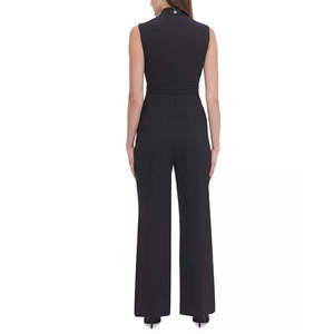 Tuta Nera a Vita Alta da Donna Tommy Hilfiger con Collo Alto, Logo Personalizzato, Stile Ufficio e Allenamento, Stampa Fantasia, Rete, Taglia 4 - Product Image 2