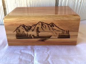 โกศไม้สำหรับปาร์ตี้ยังคงเป็นไม้ขี้เถ้าขนาดใหญ่โกศเผาสำหรับผู้ใหญ่ผู้ชาย - Product Image 5