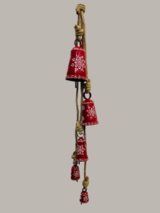 Handcrafted Iron Brass Wind Chime Colorful Beads-Eco-Friendly Hanging Bell Chime for Home <b>Garden</b> Patio Diwali Gift Modern Design - Product Image 4
