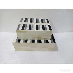 Caja de almacenamiento de madera con incrustaciones de perlas para decoración, caja de regalo para regalo de boda, Ramadán - Product Image 5