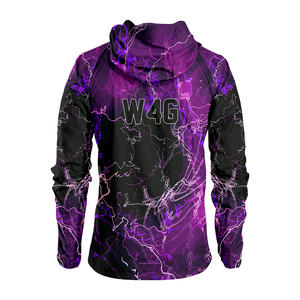 Veste coupe-vent décontractée à capuche unisexe Wear 4 Games, 100% nylon, imperméable, coupe-vent, séchage rapide, respirante, impression personnalisée - Product Image 2