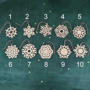 เครื่องประดับตกแต่งคริสต์มาสทำจากไม้สำหรับตกแต่งบ้านต้นคริสต์มาส - Product Image 2