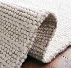 Tissé à la main de haute qualité laine Dhurrie tapis géométrique abstrait tapis surélevé texturé tissage couleurs contrastées coton Kilim - Product Image 6