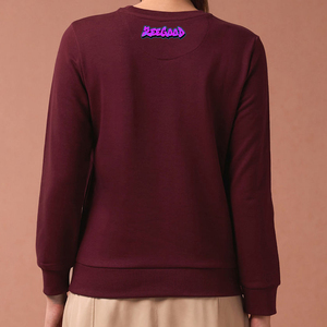 Nuevo Top Corto Sexy Estampado para Mujer, 100% Algodón, Tejido Sólido Transpirable, Hombros Caídos, Manga Larga, Informal de Invierno - Product Image 2