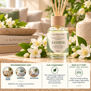 Diffusore di Aromi al Gelsomino OEM 50ml |   Delicata Fragranza Floreale per la Casa |   Fornitore di Marchi Privati Spagna - Product Image 3