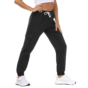 2025 vente en gros taille haute impression personnalisée Logo pantalons de survêtement femmes pantalons de survêtement longs personnalisés pantalons de survêtement en coton pour la dernière conception - Product Image 1