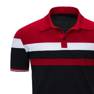 Camiseta de punto transpirable de secado rápido de 100% algodón para hombre, el mejor diseño para polo con logotipo personalizado OEM Digital personalizado - Product Image 4