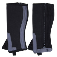 Demi-chaps et guêtres Amara au design personnalisé Produits confortables en cuir synthétique à fermeture éclair latérale