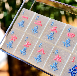 American Mahjong Sets Azulejos con Joker Azulejos Patrón de impresión colorida Friends Party Mahjong Juego de mesa Entretenimiento Azulejos - Product Image 6