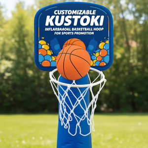 Canestro da Basket Gonfiabile Kustavi Personalizzabile per Promozione Sportiva - Product Image 3