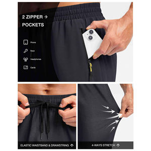 กางเกงผู้ชายสไตล์ฤดูร้อนมีกระเป๋าถักแนวสตรีทใส่เล่นฟิตเนสกางเกงระบายอากาศได้ดีปรับแต่งสีได้ตามต้องการ - Product Image 5