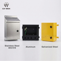 Boîte de jonction électrique étanche pour montage en surface extérieur en aluminium et acier inoxydable, panneau de commande, coffret, IP65