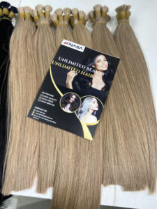 ผมต่อจากเวียดนามผมคน100% หลายสีผมมนุษย์แท้ - Product Image 5