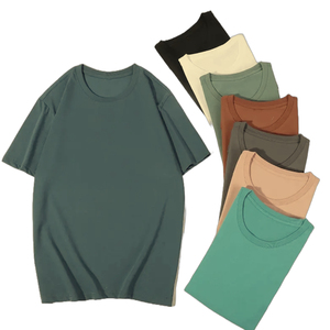 เสื้อยืดผู้หญิงผ้าฝ้าย 100% 160gsm สกรีนโลโก้ได้ ทรงหลวม คอกลม แขนสั้น เสื้อยืดผ้าฝ้ายธรรมดาสำหรับผู้หญิง - Product Image 3