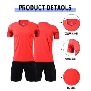 Camisetas de fútbol personalizadas al por mayor, uniformes de fútbol transpirables de secado rápido para equipos - Product Image 2