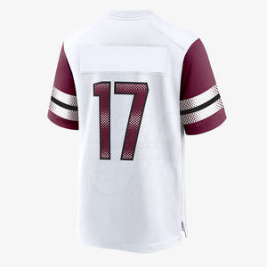 Camiseta de fútbol americano personalizada de alta calidad OEM, nuevo uniforme de sarga de aparejos, talla XL, patrón transpirable, ropa de fútbol americano - Product Image 2