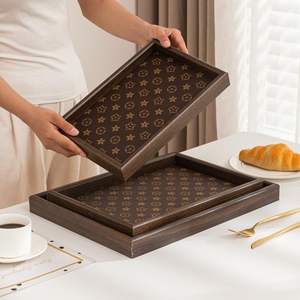 MDF Serving Trays with Printed <b>Stars</b> <b>Stickers</b> Available Tea and Coffee Serving Tray for Storage Organizer Available for Hotels - Product Image 4