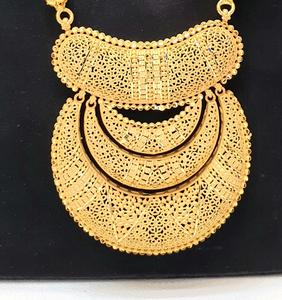 Collection Dubaï, plaqué or 24 carats, 2GM, ensembles de bijoux de mariée pour femmes, plaqué lourd, magnifique pendentif, meilleur rapport qualité-prix, tendance - Product Image 2