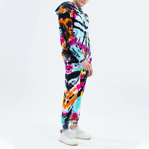 Factory High Quality Men's Unisex Solid 100% Cotton Anti-Bacterial Breathable Fleece Tracksuit Sweatsuit Sweatpants Hoodie <b>Set</b> - Product Image 6