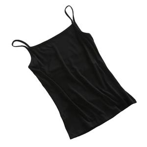 Femmes été couleur unie débardeurs respirant gilet court avec sangle courte longueur sans manches t-shirts tricotés Style décontracté - Product Image 1