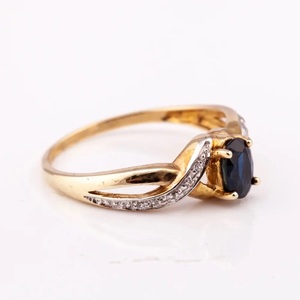 แหวนเพชรแท้สำหรับ925หมั้นแหวนแต่งงาน925เงินและชุบ Ring14K เงินแท้ขายส่ง - Product Image 4