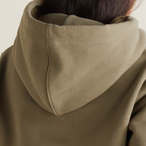 Sudadera CON CAPUCHA DE Jersey de algodón bordado recortado para niña, sudaderas con capucha para correr de cuello redondo, sudadera recortada para mujer - Product Image 3