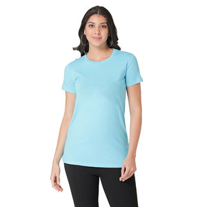 T-shirts pour femmes de haute qualité impression de broderie personnalisée écologique coupe régulière approvisionnement en gros vente chaude - Product Image 6