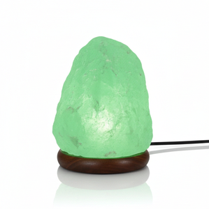 Mini USB Carved Himalayan Salt Lamp Eco-Friendly Natural Crystal <b>Rock</b> Green <b>Light</b> Table Lamp Desktop Decor Color Changing Night - Product Image 1