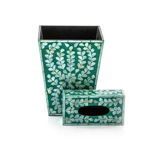 Boîte à mouchoirs rectangulaire en noyer écologique pour la maison, le bureau et la voiture, à usage régulier - Product Image 4