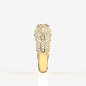 Anillo de Oro de 14k para Hombre con Diamante Moissanite de Corte Portugués, Elegante y Lujoso - Product Image 3