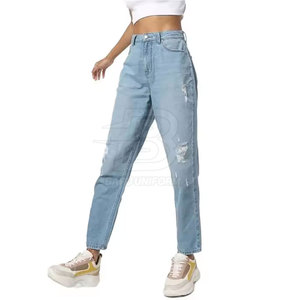 Pantalones vaqueros informales de estilo recto superventas, transpirables de secado rápido con opción de diseño de logotipo personalizado - Product Image 5