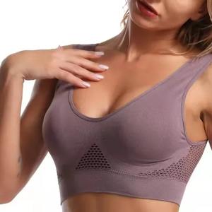 Sujetador de mujer Impact Longline Strappy Top con logo Mujeres Tops de yoga sin costuras Sin espalda Ropa de gimnasio Entrenamiento Camisas sin mangas con sujetador - Product Image 4
