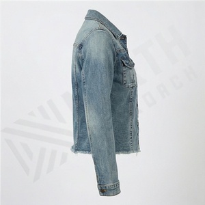 Veste en jean brut confortable pour femmes, doublure en coton, couche intérieure chaude, boutons sur le devant, toucher doux et confortable, mode streetwear d'hiver, manteau élégant - Product Image 3
