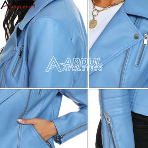 Chaquetas de Cuero de Diseño Elegante y Ajuste Delgado para Mujer, Servicio OEM, Ropa de Invierno Transpirable de la Mejor Calidad - Product Image 6