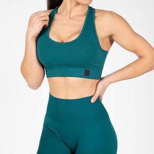 Meilleur prix bas Ensembles d'entraînement pour femmes OEM Leggings de yoga sans couture avec taille élastique Motif solide Gym Fitness Vêtements - Product Image 3