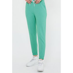 Pantalon de jogging décontracté AltBuy, coupe évasée, respirant, 100 % polyester, coupe régulière, longueur midi, style froissé - Product Image 1