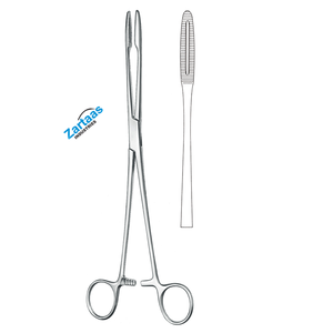 Pince-tige en coton Gross-Maier en acier inoxydable de haute qualité droite 18cm / 7 pouces Fabricant d'instruments chirurgicaux - Product Image 1