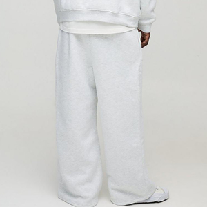 Joggers de pierna ancha de rizo francés de algodón 100% hechos a medida para hombres, ropa informal de alta calidad, pantalones de chándal holgados de Hip hop para hombres - Product Image 2