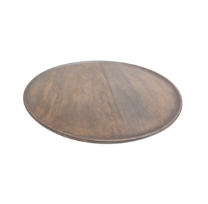 Assiette en bois de forme ronde assiette de vaisselle élégante de couleur naturelle pour servir des aliments dans le restaurant et la décoration de table - Product Image 2