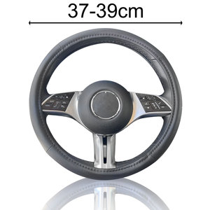 Copri volante per auto antiscivolo antiscivolo da 37-39cm in pelle e materiale in PU - Product Image 2