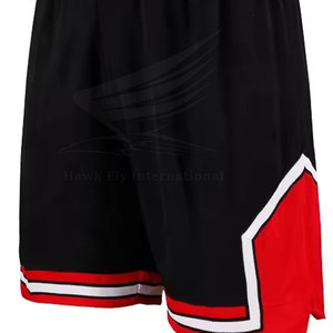 Pantalones cortos de baloncesto de talla al por mayor, ropa deportiva de malla de alta calidad con logotipo personalizado, pantalones cortos de baloncesto de verano - Product Image 3