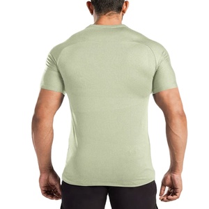 Camiseta Deportiva de Algodón 100% para Hombre, de Secado Rápido, Transpirable y Ecológica, Ajuste Musculoso, Venta al por Mayor - Product Image 2