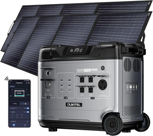 เครื่องกำเนิดไฟฟ้าพลังงานแสงอาทิตย์ความจุขนาดใหญ่ 120Wh ของแท้, สถานีไฟฟ้าพกพา P5000 Pro พร้อมแผงโซลาร์เซลล์ 2x400W, เอาต์พุต AC 5x3600W - Product Image 2
