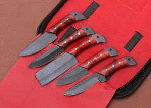 มีดทำครัวขนาดเล็กงานประดิษฐ์ทำด้วยมือคุณภาพสูงใบมีดสแตนเลสปลอมด้วยมีดเชฟฟอสเฟตพร้อมปลอกหนัง - Product Image 4