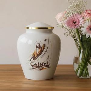 โกศบรรจุอัฐิพระเยซูสำหรับบรรจุเถ้ากระดูกมนุษย์ ความจุสูงสุด 220 ลูกบาศก์นิ้ว - Product Image 4