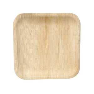 Assiettes carrées en feuille de palmier Areca jetables écologiques Vaisselle compostable naturelle pour servir - Product Image 5