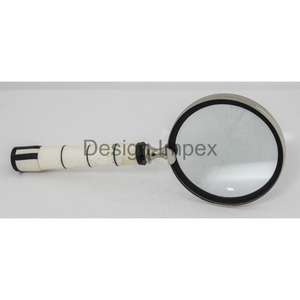 Agarre de cuero Lupa negra Suministros al por mayor Usos personalizados Instrumento náutico Lupa Exportación - Product Image 4