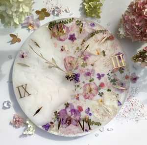 Elegant Epoxy Resin Wall <b>Clock</b> Handmade Home Decor Stunning <b>Big</b> Timepiece for Stylish Living Spaces From India - Product Image 2